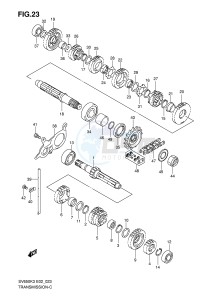 SV650 (E2) drawing TRANSMISSION (MODEL K3)