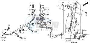 XL700V9 ED drawing RR. BRAKE MASTER CYLINDER