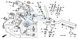 CB1300SA9 KO / ABS BCT TY2 drawing HANDLE PIPE/TOP BRIDGE