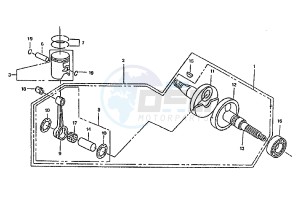 PASSING 125 drawing CRANKSHAFT-CYLINDER