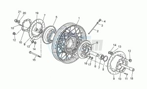 California III 1000 Carburatori Carenato Carburatori Carenato drawing Front wheel, spokes