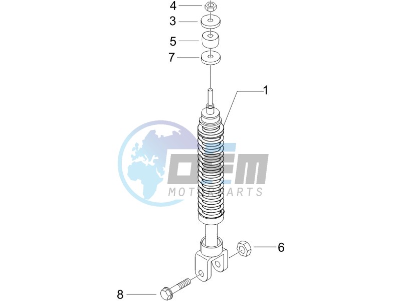 Rear suspension - Shock absorbers