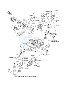 MULE 4010 TRANS 4x4 DIESEL KAF950G9F EU drawing Flap