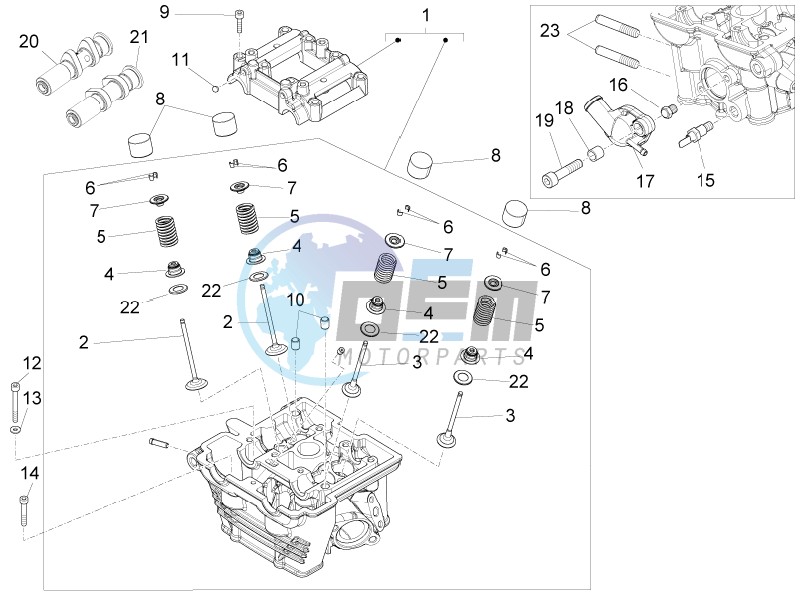 Cylinder head - valves