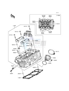 ER-6N ER650EDS XX (EU ME A(FRICA) drawing Cylinder Head