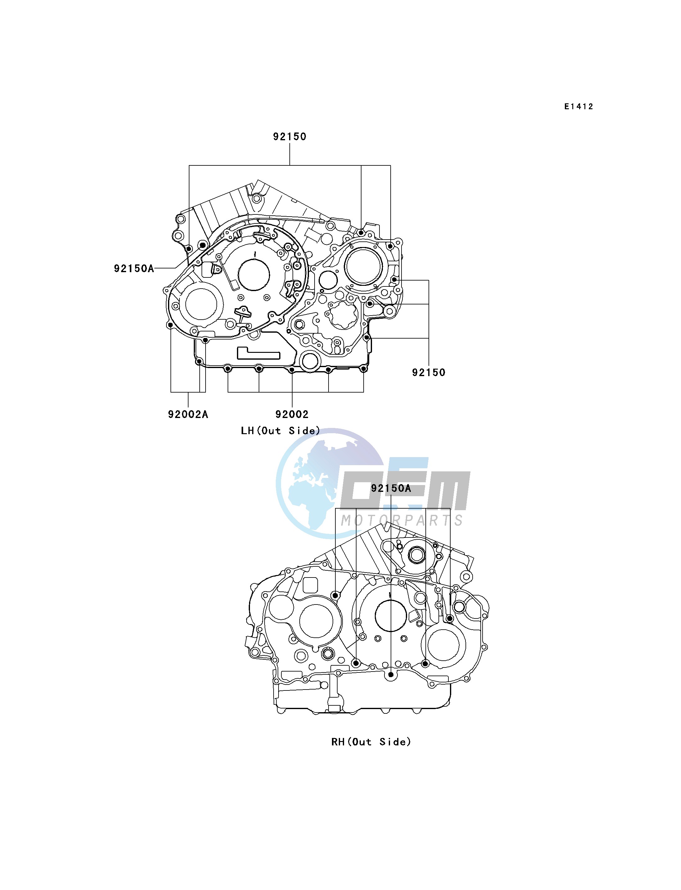 CRANKCASE BOLT PATTERN