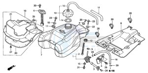 TRX350TM RANCHER drawing FUEL TANK