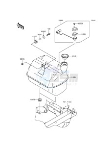 MULE 600 KAF400BGF EU drawing Fuel Tank