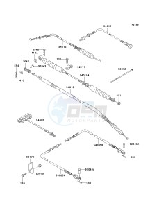 KAF 620 F MULE 3020 TURF (F1-F3) MULE 3020 TURF drawing CABLES