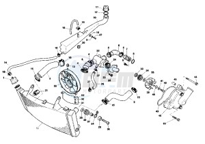 V RAPTOR 1000 drawing COOLING SYSTEM