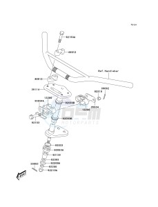 KSF 80 A [KFX80] (A6F) A6F drawing STEERING SHAFT