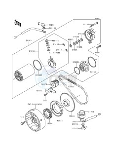 KLF 300 C [BAYOU 300 4X4] (C1-C4) [BAYOU 300 4X4] drawing STARTER MOTOR