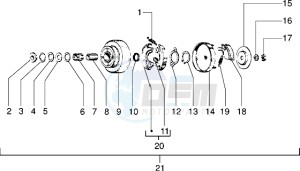 Ciao 50 drawing Clutch unit