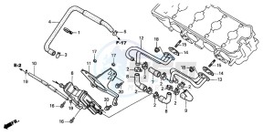 CB600F2 CB600S drawing AIR SUCTION VALVE