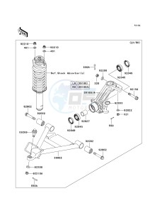 KAF 620 N[MULE 4010 4X4 HARDWOODS GREEN HD] (N9F) N9F drawing FRONT SUSPENSION