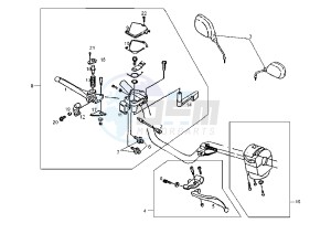 DXR QUAD - 250 cc drawing HANDLE SWITCH, LEVER