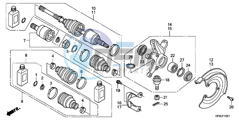 REAR BRAKE CALIPER