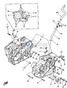 TT A 350 drawing CRANKCASE