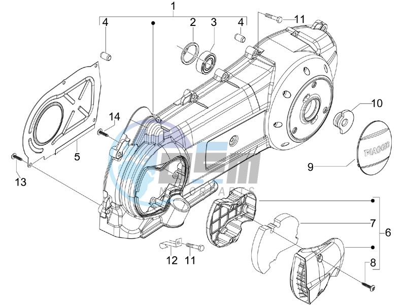 Crankcase cover - Crankcase cooling