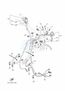 TRACER 900 GT MTT850D (B1J8) drawing HANDLE SWITCH & LEVER