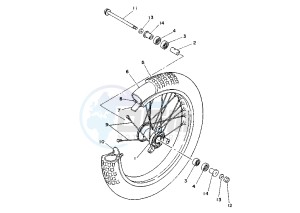 YZ N-LW 80 drawing FRONT WHEEL