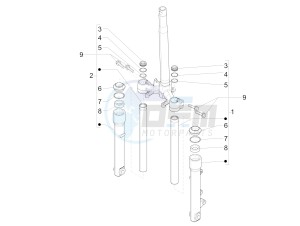 LIBERTY 50 IGET 4T 3V E4-2017-2019 (EMEA) drawing Fork's components (Wuxi Top)