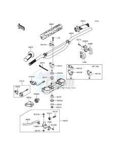 KX450F KX450FFF EU drawing Handlebar