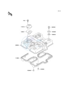 EN 500 C [VULCAN 500 LTD] (C10) C10 drawing CYLINDER HEAD COVER