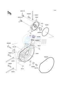 JT 1100 F [1100 STX D.I.] (F1-F2) [1100 STX D.I.] drawing ENGINE COVER-- S- -