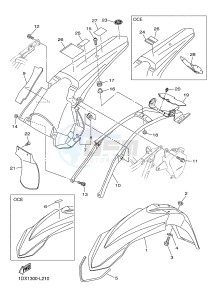 WR450F (1DX9 1DX6 1DX8 1DX7) drawing FENDER 2