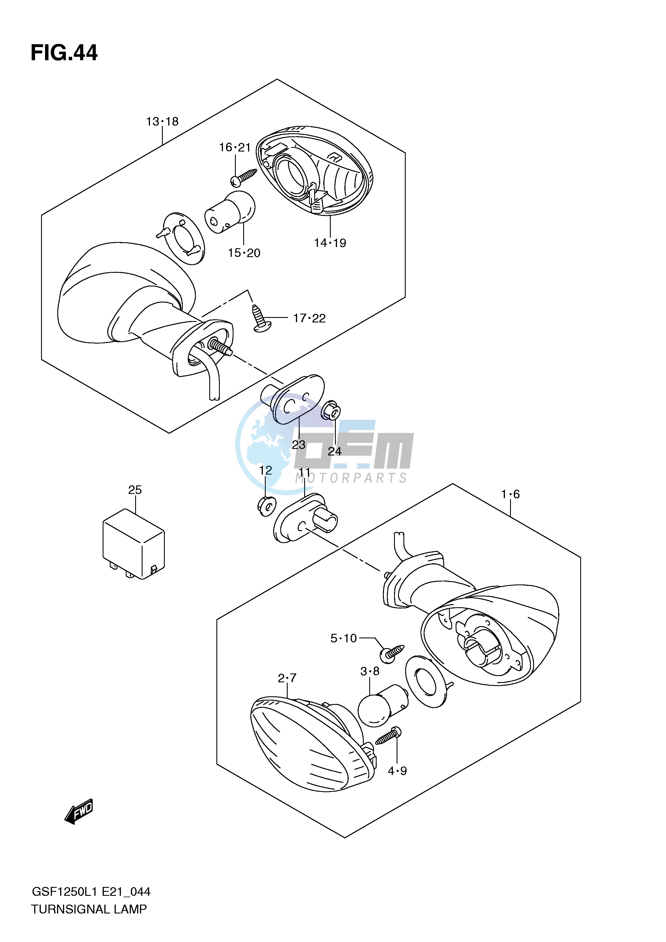 TURNSIGNAL LAMP (GSF1250AL1 E24)