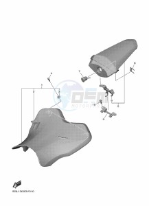 YZF1000 YZF-R1 (B3LM) drawing SEAT