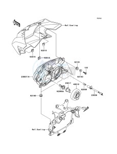 Z1000 ZR1000A6F FR GB XX (EU ME A(FRICA) drawing Headlight(s)