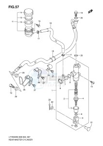 LT-R450 (E28-E33) drawing REAR MASTER CYLINDER