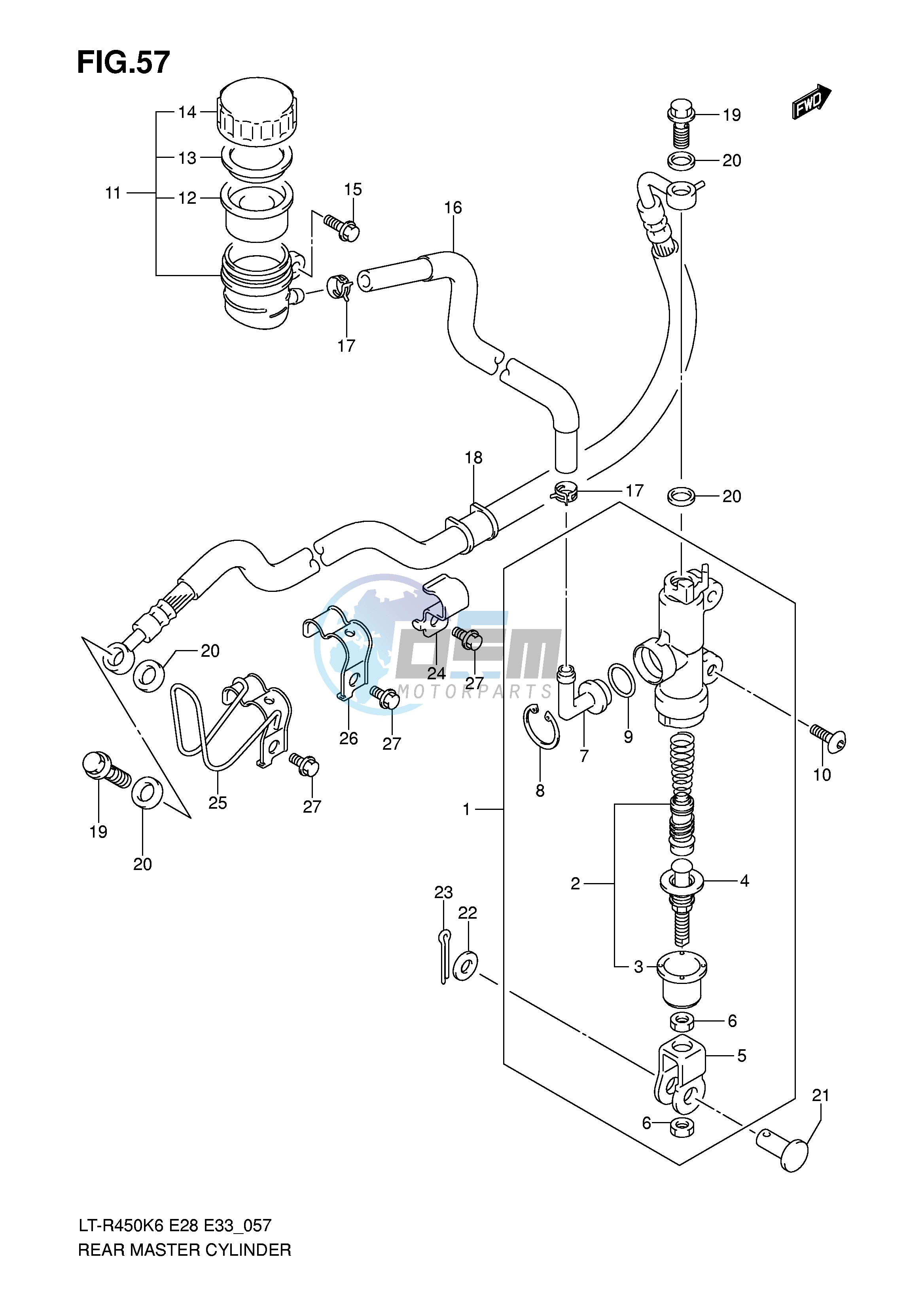 REAR MASTER CYLINDER