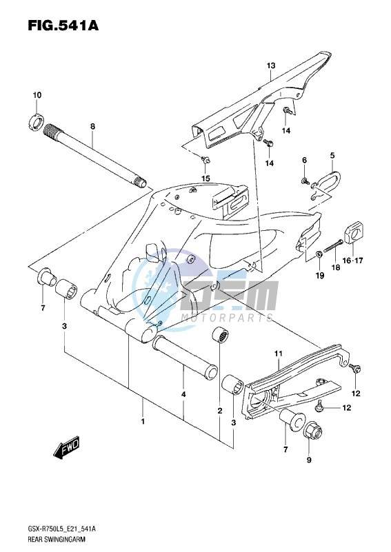 REAR SWINGING ARM L5