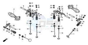 VT750DC SHADOW drawing CAMSHAFT/VALVE