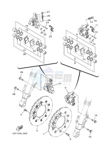 XT1200Z (23PF 23PG) drawing FRONT BRAKE CALIPER