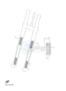 YZ250F (17DH 17DJ 17DK 17DL) drawing ALTERNATE FOR CHASSIS