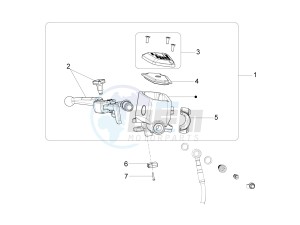 California 1400 Touring SE ABS 1380 USA CND drawing Pomp voorrem