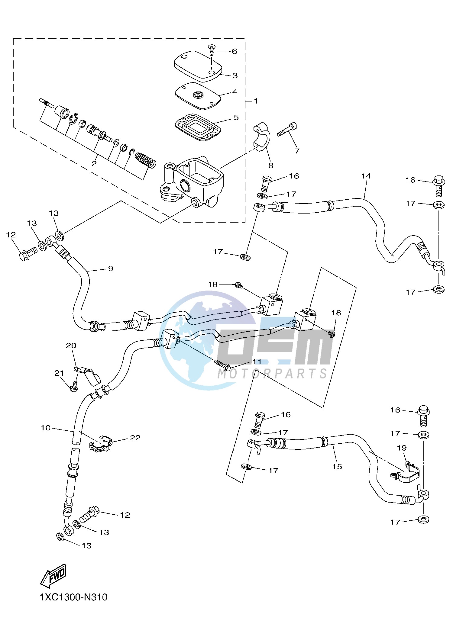 FRONT MASTER CYLINDER