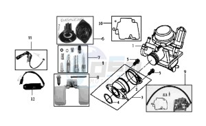 GTS 125 EURO 3 drawing CARBURATOR