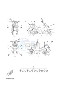 NS50N AEROX NAKED (1PL8 1PL8 1PL8) drawing GRAPHIC & EMBLEM