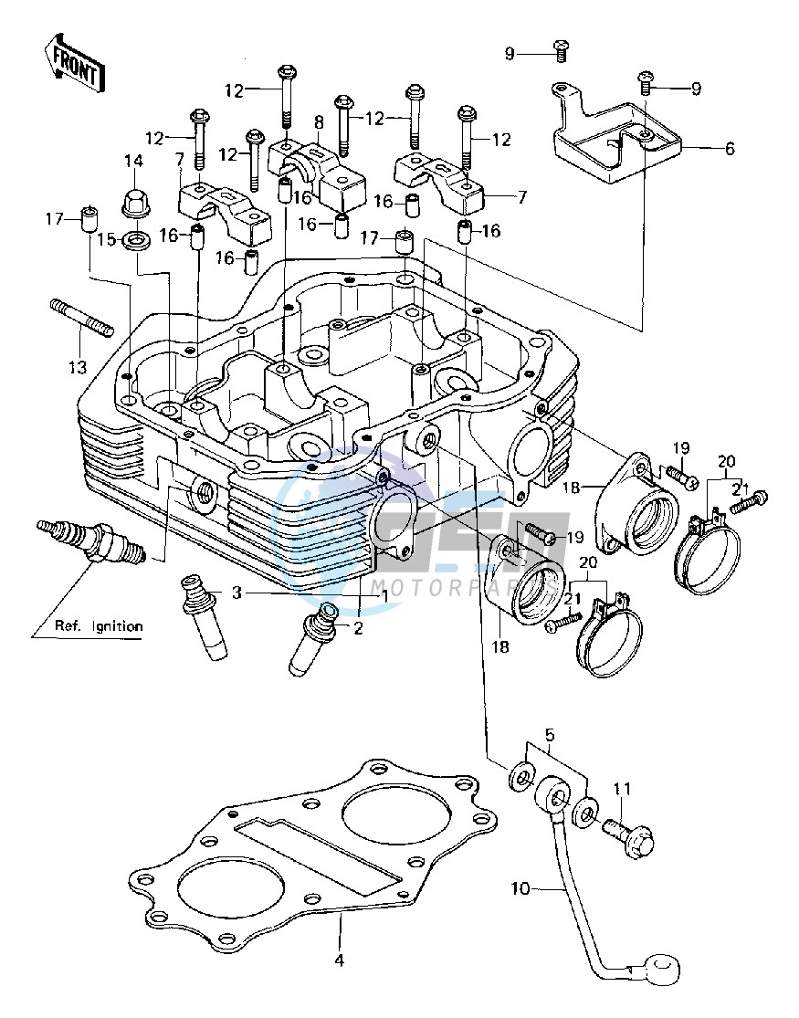 CYLINDER HEAD -- 80 B1- -