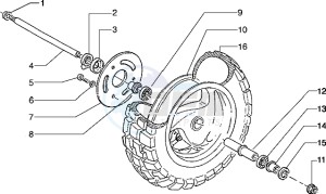 Typhoon 50 drawing Front wheel