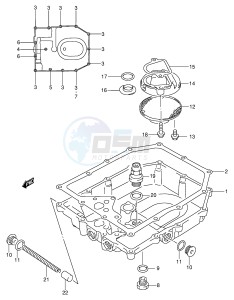 GSX600F (E2) Katana drawing OIL PAN