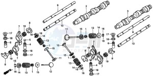 GL1500SE GOLDWING SE drawing CAMSHAFT/VALVE