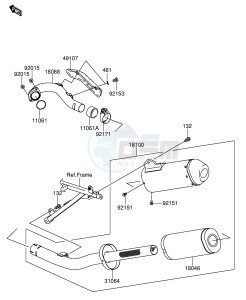 RM-Z250 (E24) drawing MUFFLER