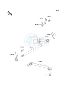 KL 125 D [KLR125] (D20-D22) [KLR125] drawing GEAR CHANGE MECHANISM