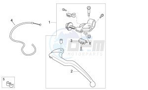 Tuono V4 1100 RR (USA-CND) USA-CND drawing Clutch lever